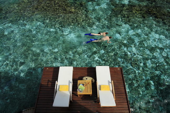 Centara Grand Island Resort  Spa Maldives - Sundeck at Luxury Sunset Water Villa